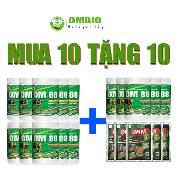 OM 88 - Phân thuốc kích rễ mạnh đi đọt nhanh, xanh cây dầy lá, biến vàng thành xanh